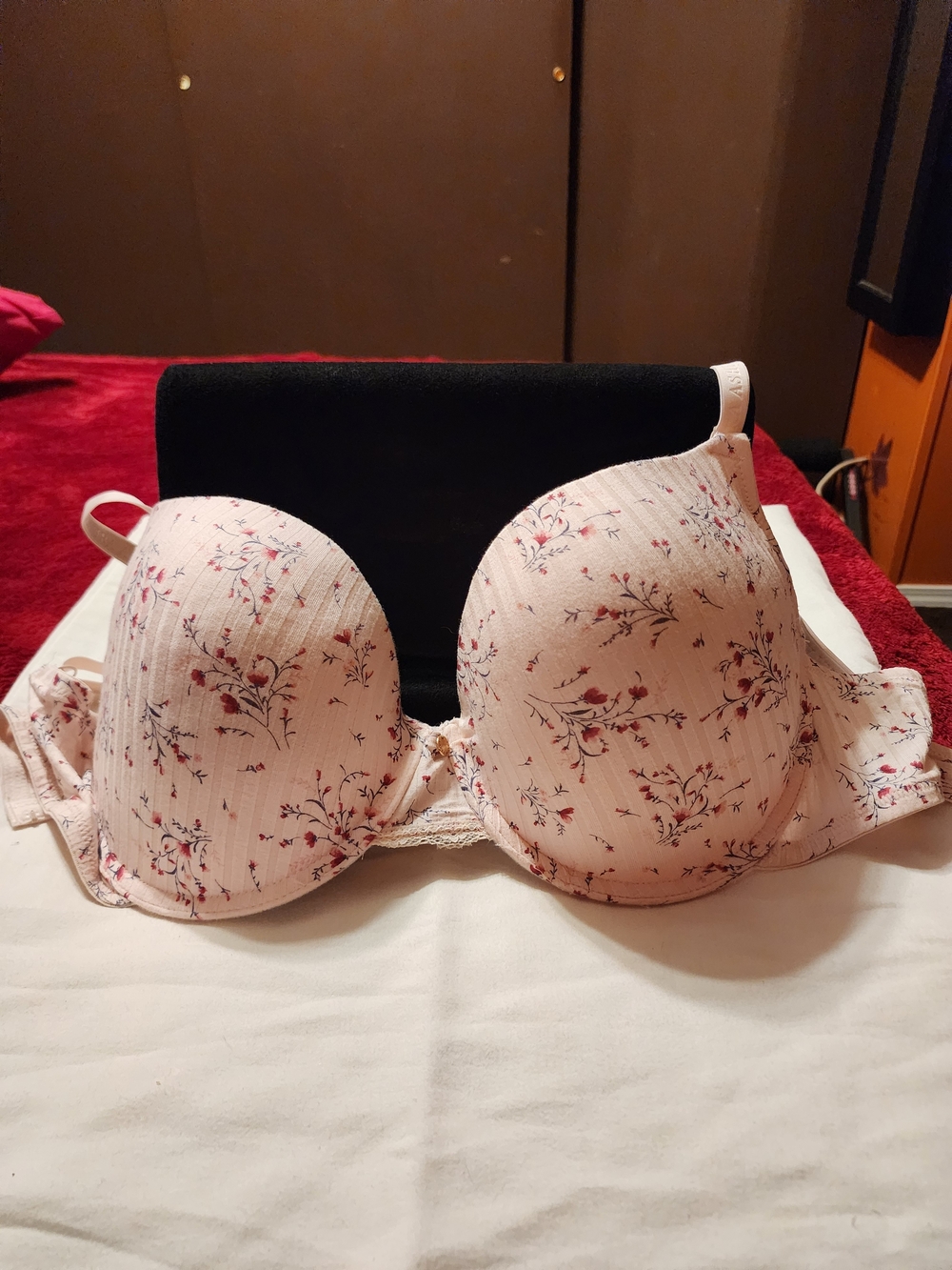 Laura Ashley Light Pink Floral Molded Cup Bra